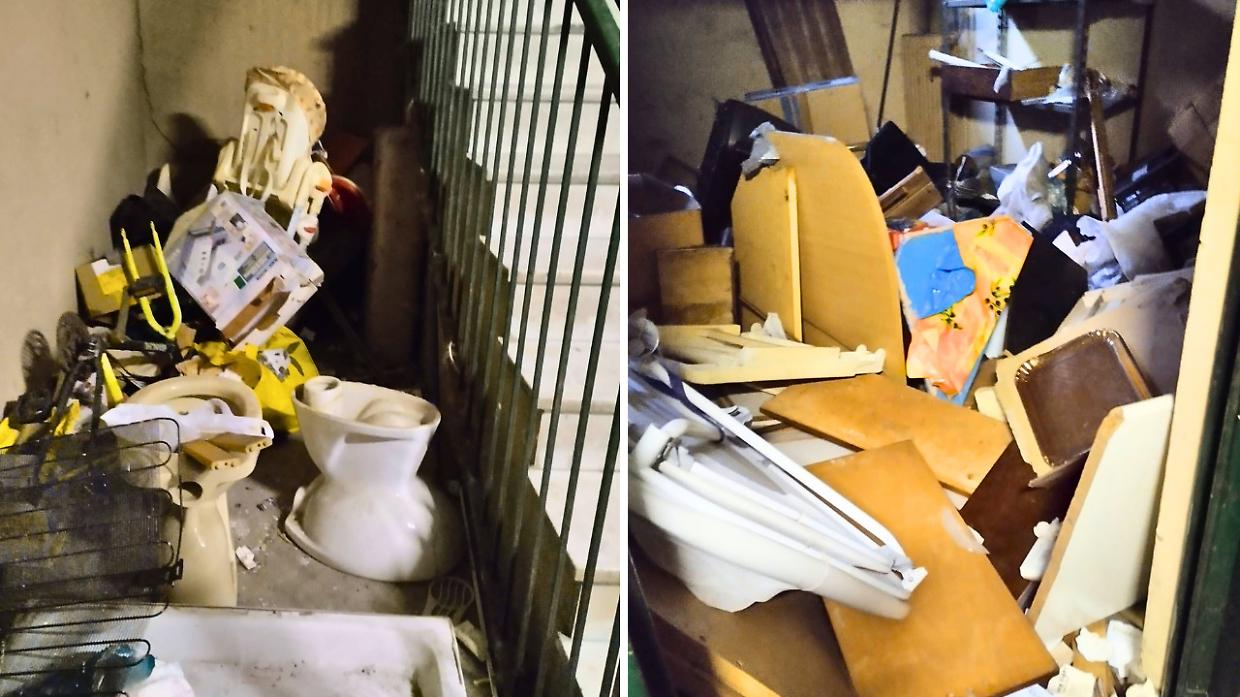 Una discarica su scale e pianerottoli: &laquo;Il nostro condominio ostaggio di un maranza&raquo;