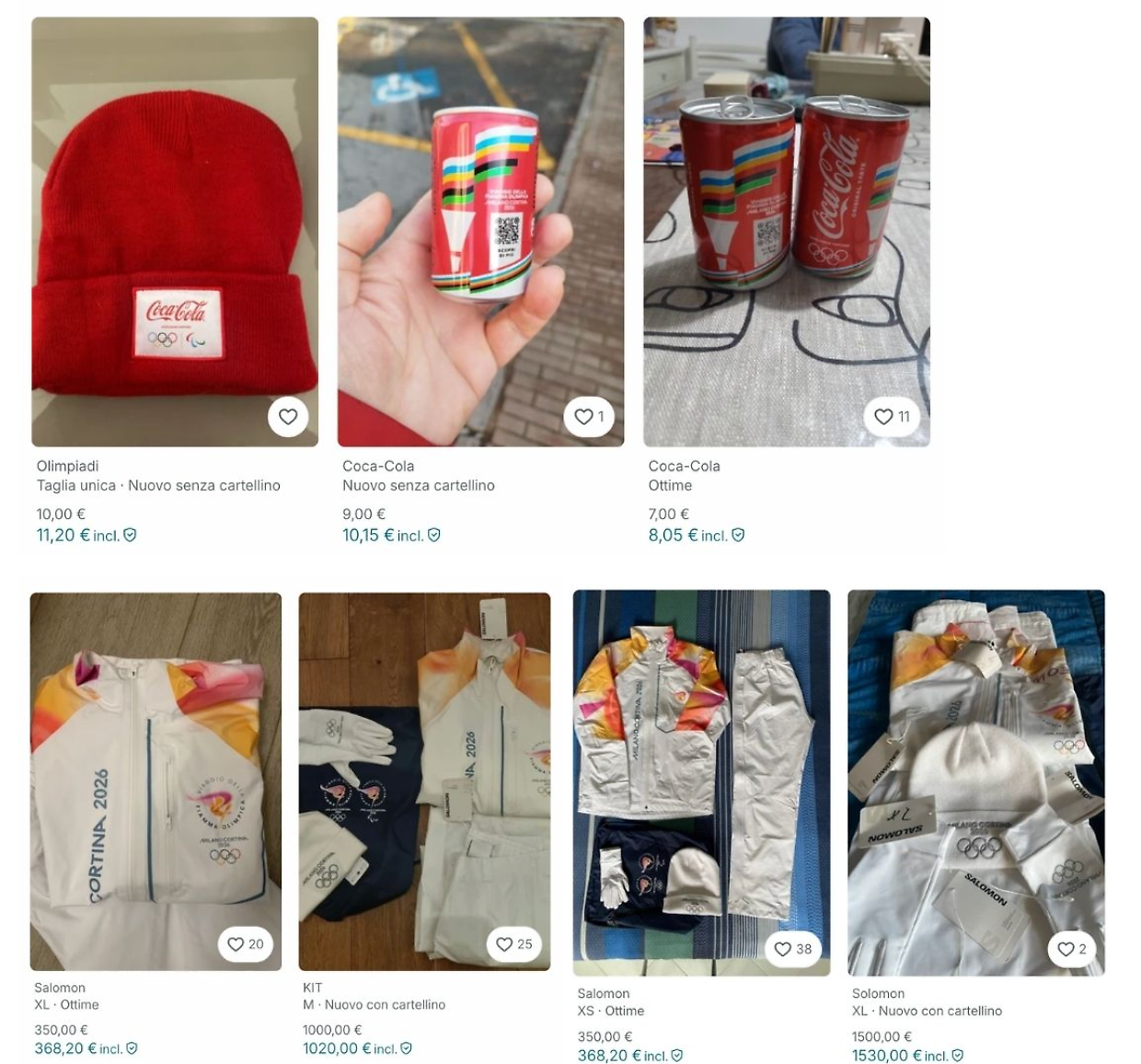 Milano-Cortina, tute dei tedofori e gadget in vendita online: ecco i prezzi folli