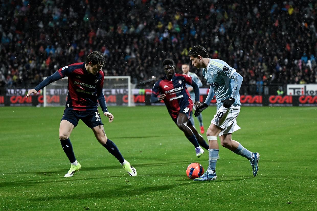 Yildiz durante Cagliari-Juventus 1-0 (foto Getty Image)