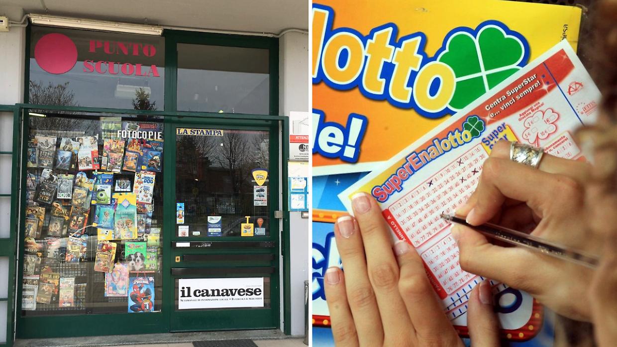 SuperEnalotto, la fortuna bacia la provincia di Torino: schedina vincente in tabaccheria