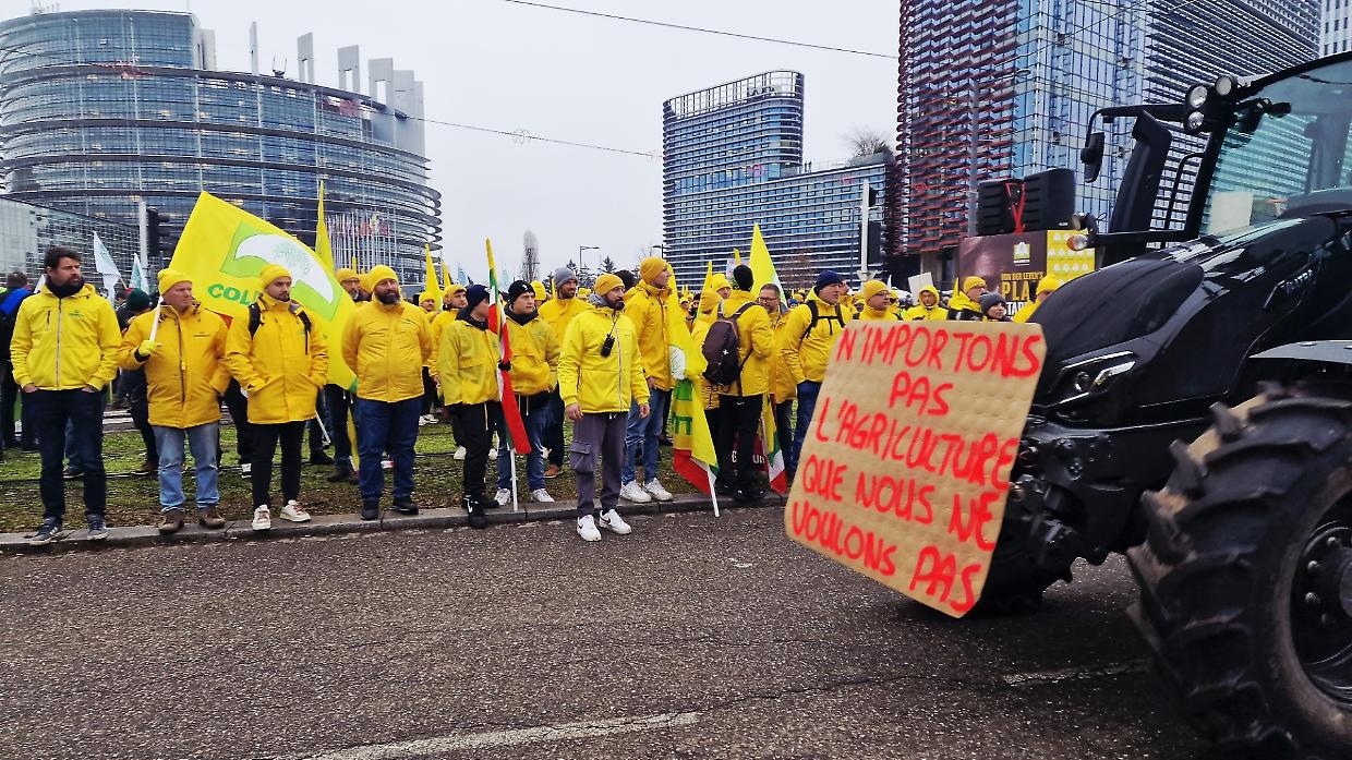 Coldiretti Torino a Strasburgo per bloccare l'accordo  Ue‑Mercosur 
