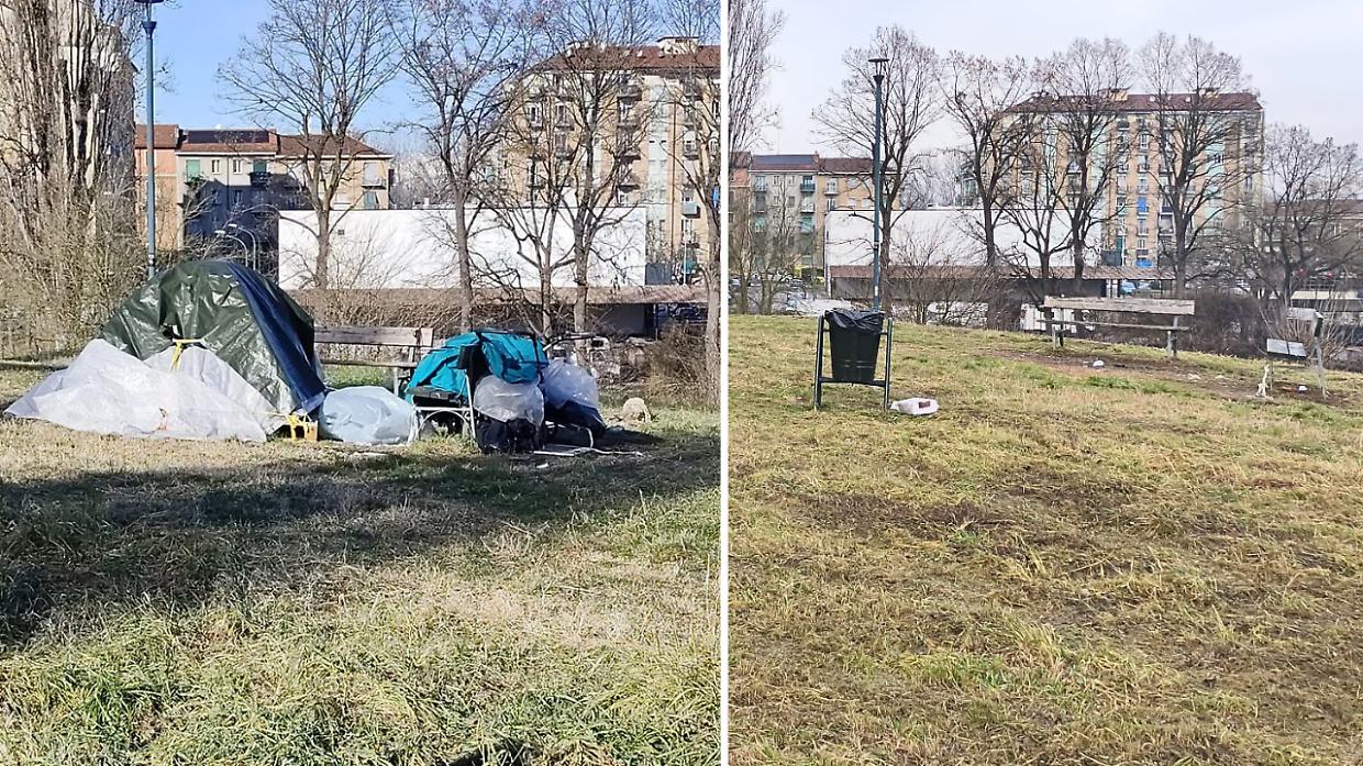 L'accampamento dei nomadi &egrave; sparito: &laquo;Il parco restituito alla cittadinanza&raquo;