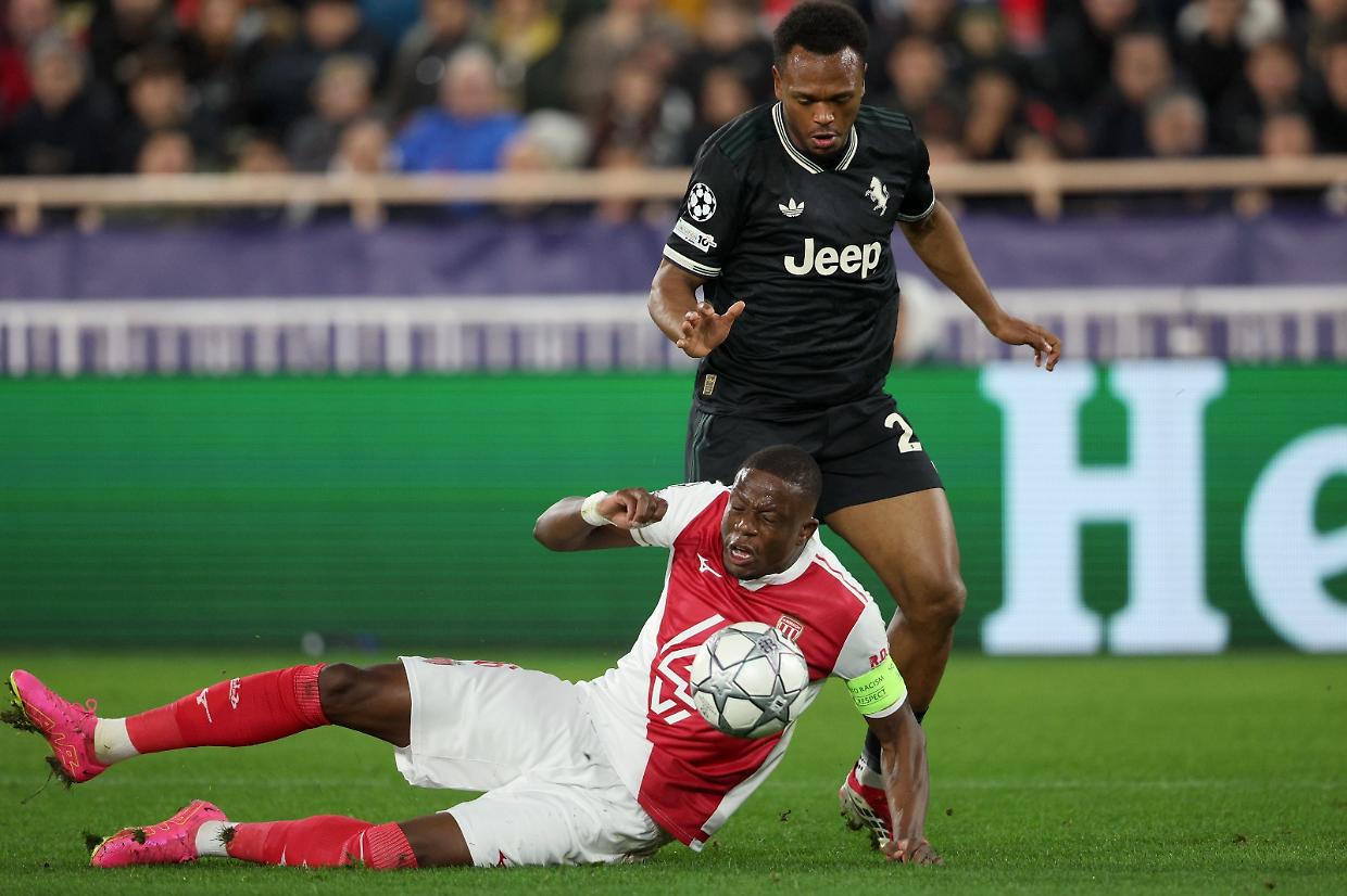 Openda durante Monaco-Juventus 0-0 (foto Getty Image)