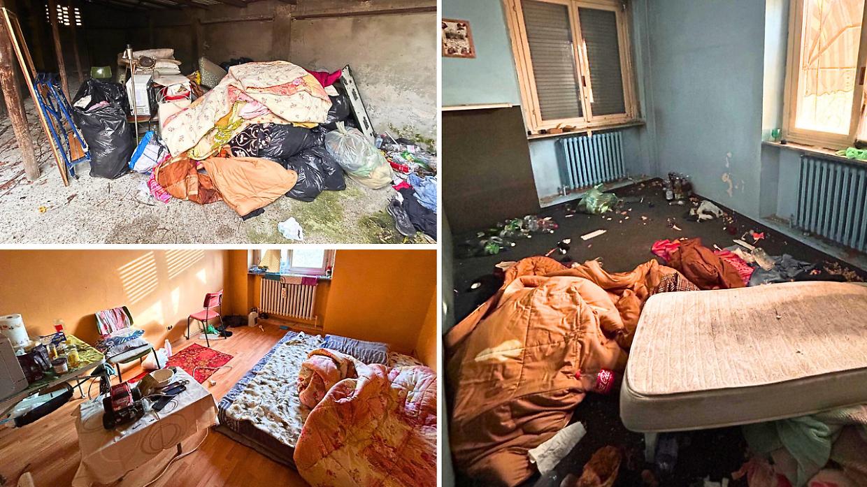 Edifici abbandonati nel parco della Pellerina, scatta lo sgombero dei senzatetto. All'interno anche cucine e termosifoni