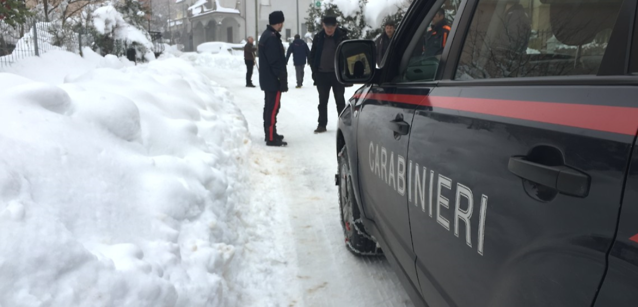  Neve e paura ad Alessandria: 85enne resta senza ossigeno, lo salvano i Carabinieri