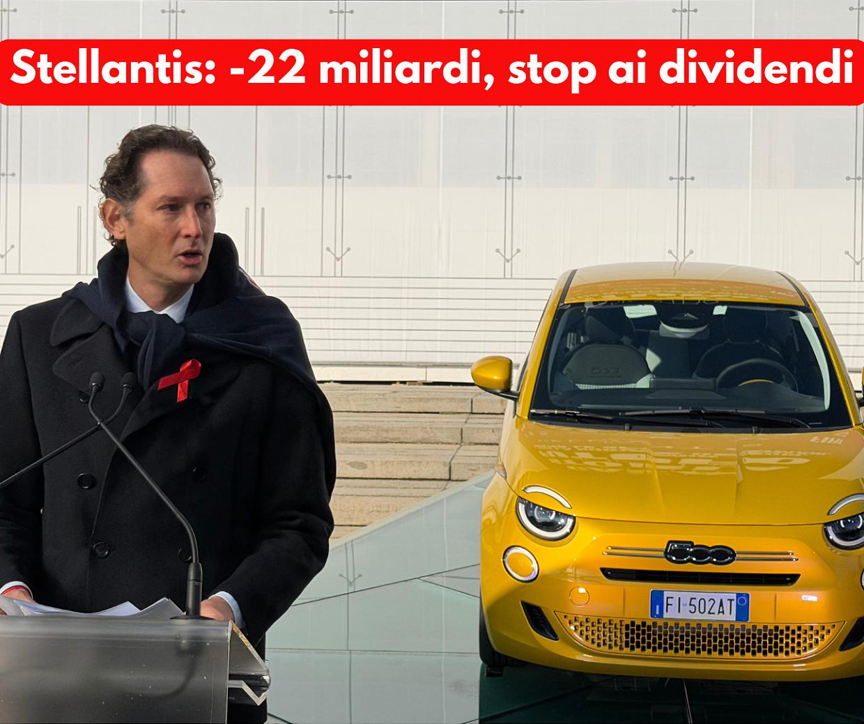 Stellantis, il flop elettrico costa 22 miliardi: niente dividendi per gli Elkann (e tutti gli altri)