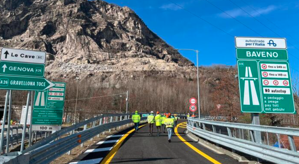 A26 chiusa per quattro notti tra Baveno e Arona: tutti i dettagli sulle deviazioni