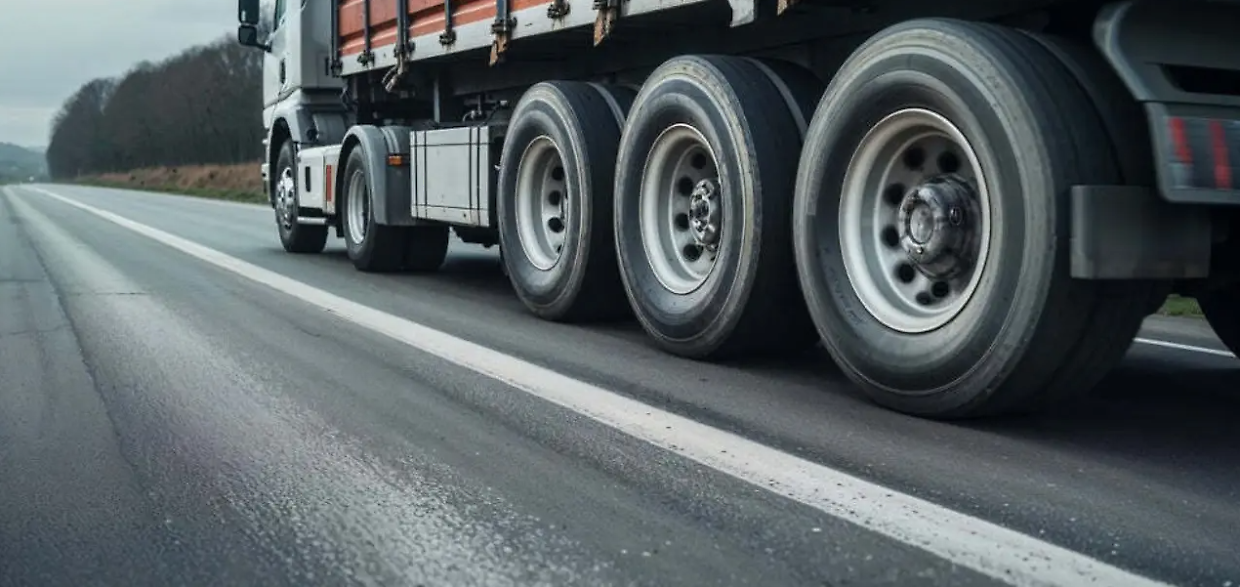 Camion con targa olandese fuori strada sulla SP25 a Robassomero: traffico rallentato, nessun ferito