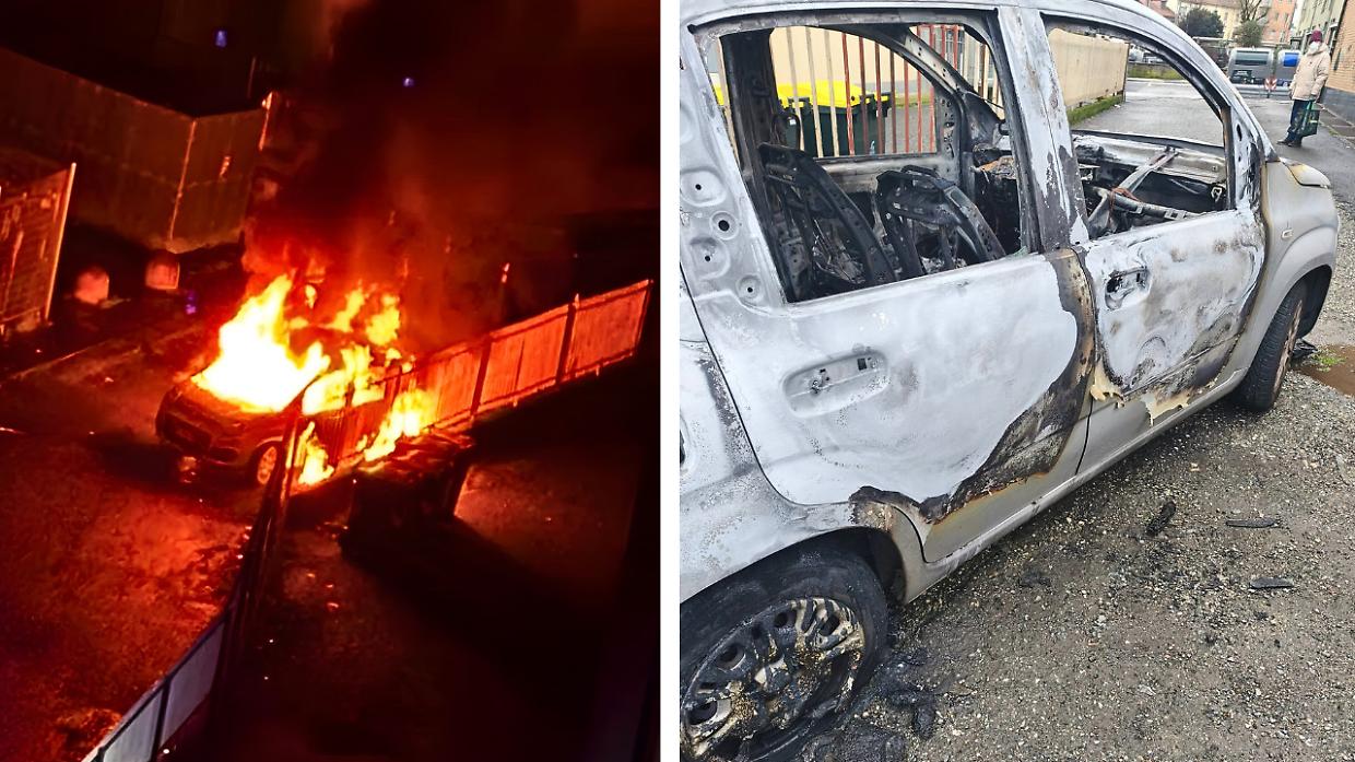 Notte di fuoco a Torino, bruciata un'automobile. Caccia al piromane 