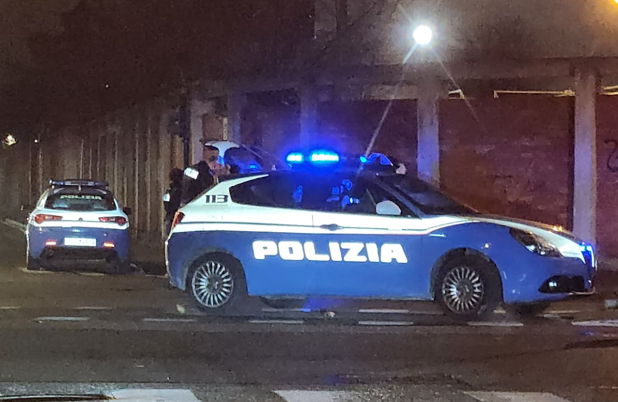 La polizia in via Plava