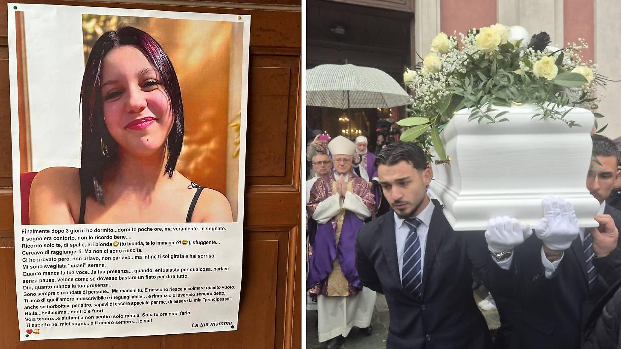 I funerali di Zoe Trinchero a Nizza Monferrato