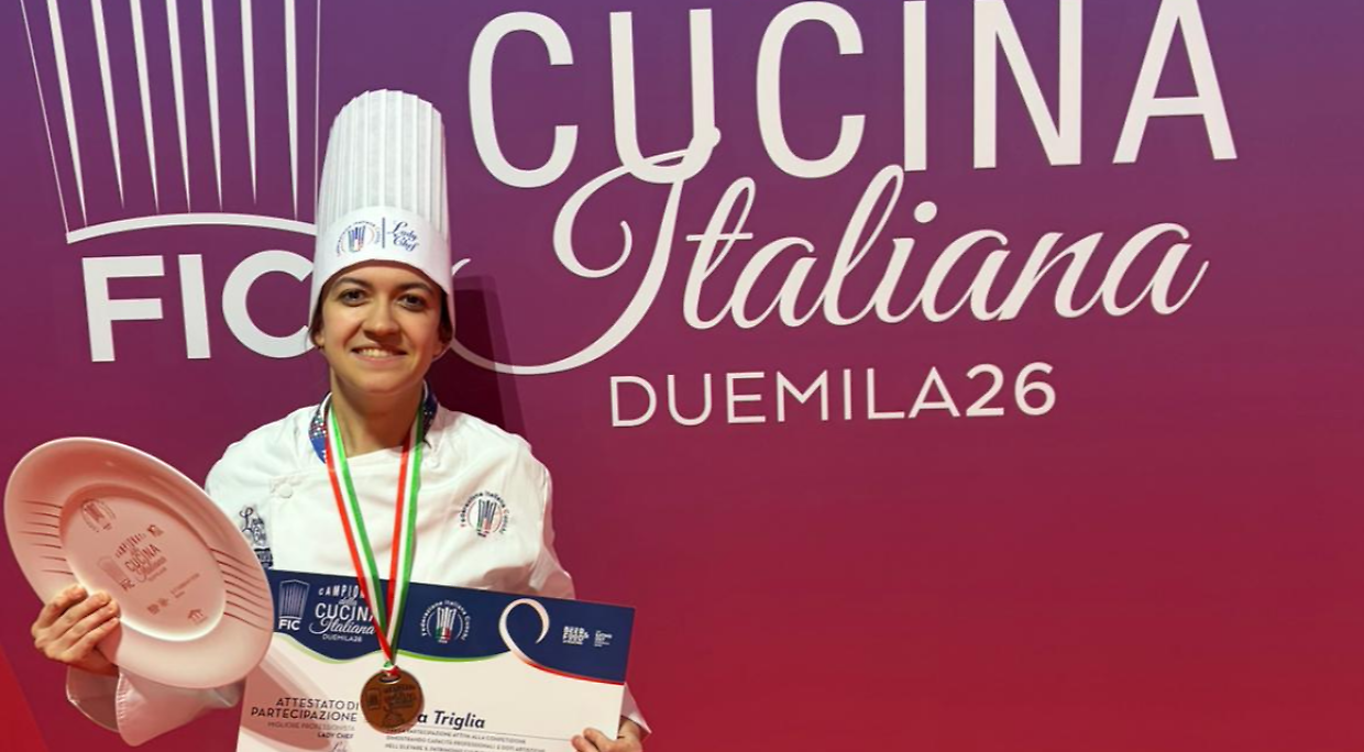 Dal Lingotto a Rimini, il volo di Sara Triglia: 3&deg; posto ai Campionati della Cucina Italiana