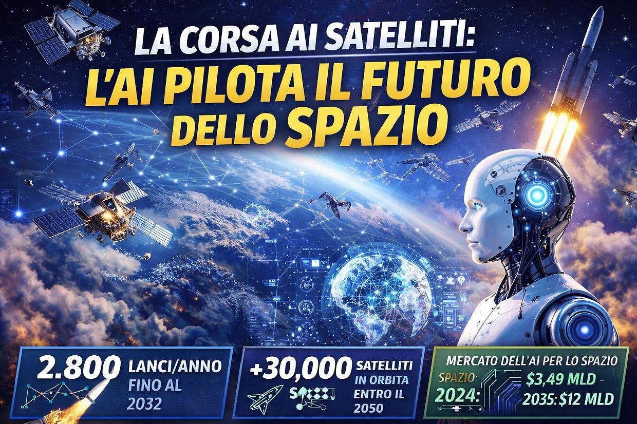Intelligenza artificiale in orbita: il cielo diventa una rete da governare