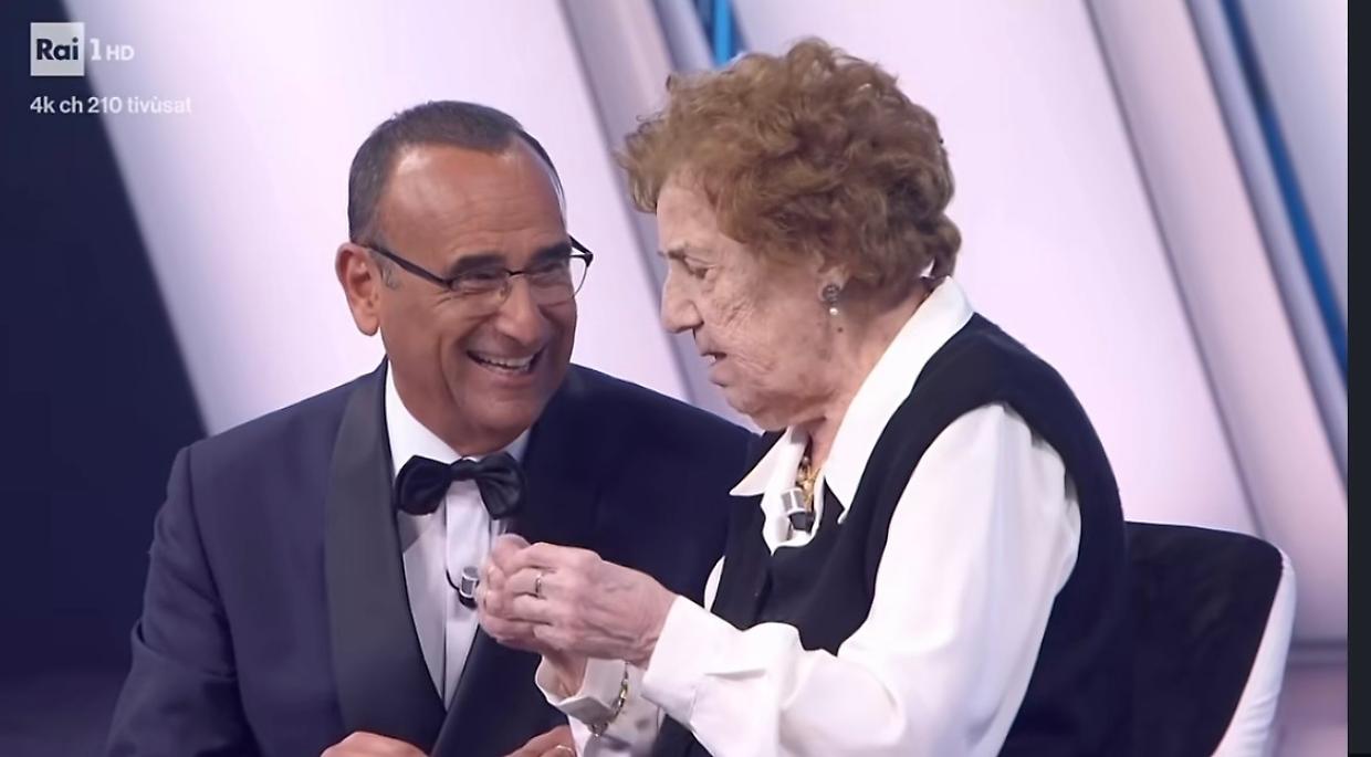 Chi &egrave; la simpatica centenaria, l'ospite d'onore di Sanremo 2026