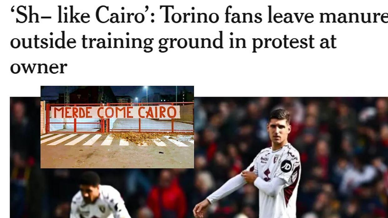 Toro, la contestazione fa il giro del mondo e finisce sul "New York Times": "Sh- like Cairo" 