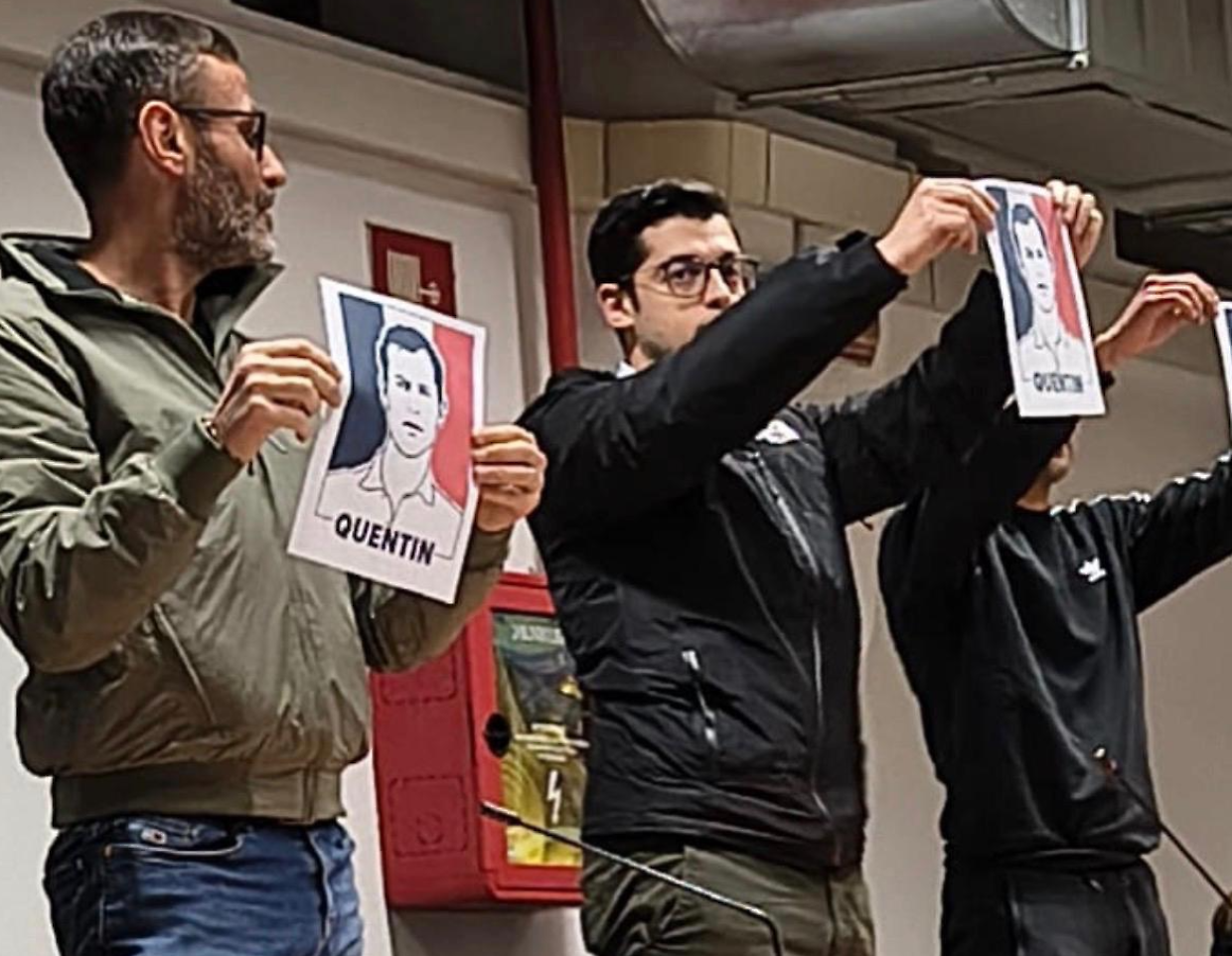 La protesta in Circoscrizione 4 dopo il minuto di silenzio negato a Quentin Deranque 