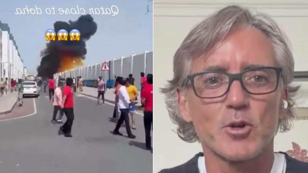 Roberto Mancini sotto le bombe a Doha