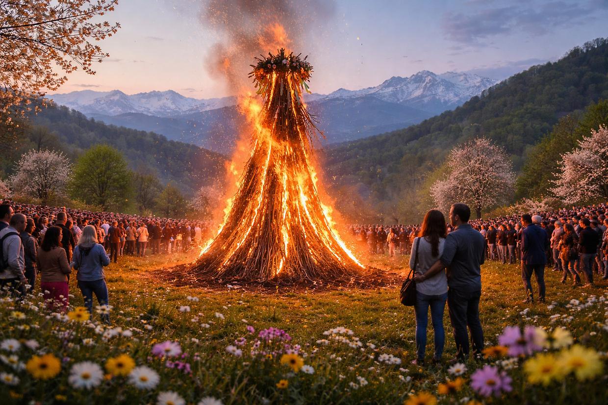 Marzo in Piemonte: i fal&ograve; di Rieti e le tradizioni che risvegliano la natura