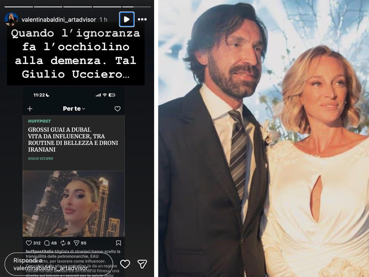 Valentina Baldini a Dubai tra tensioni belliche e critiche degli haters italiani