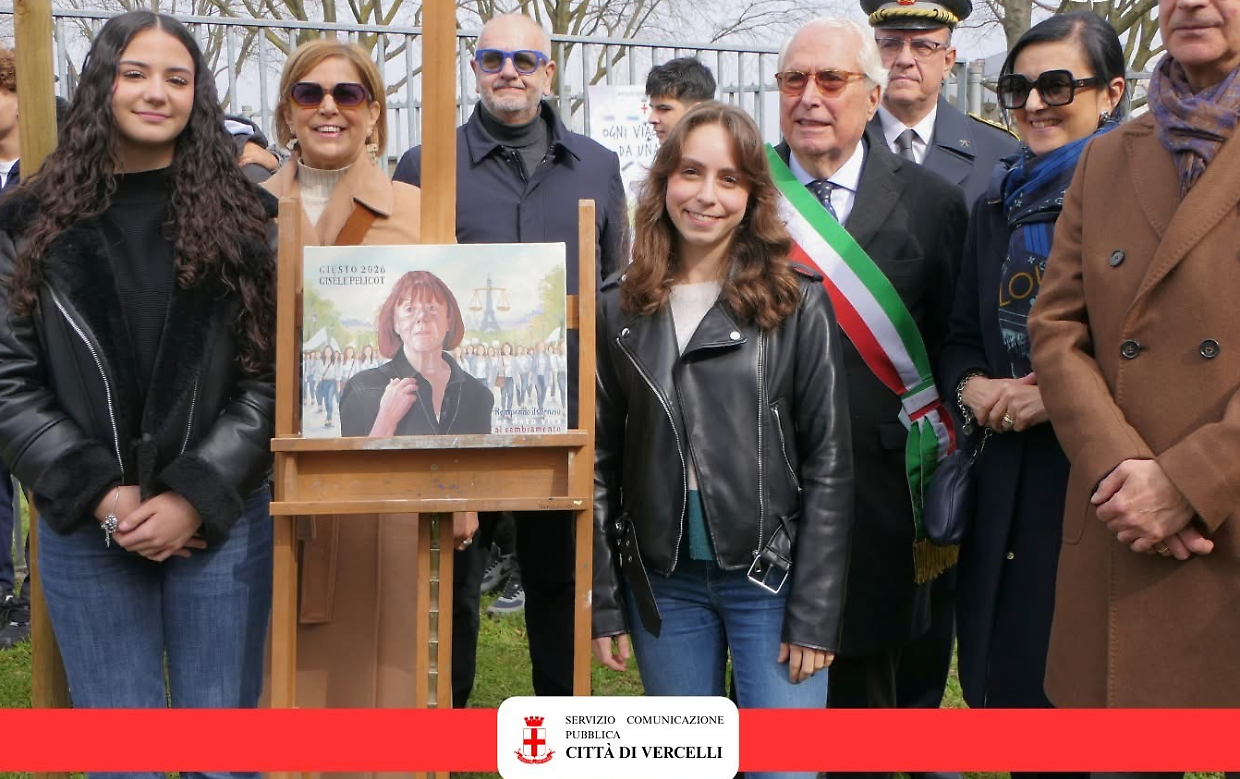 A Vercelli un albero per Gis&egrave;le Pelicot: il Giardino dei Giusti compie dieci anni