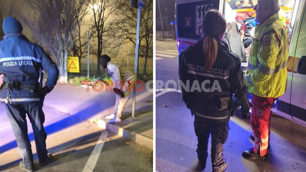 A sinistra, uno dei soggetti coinvolti nella rissa. A destra, i soccorsi alla vittima