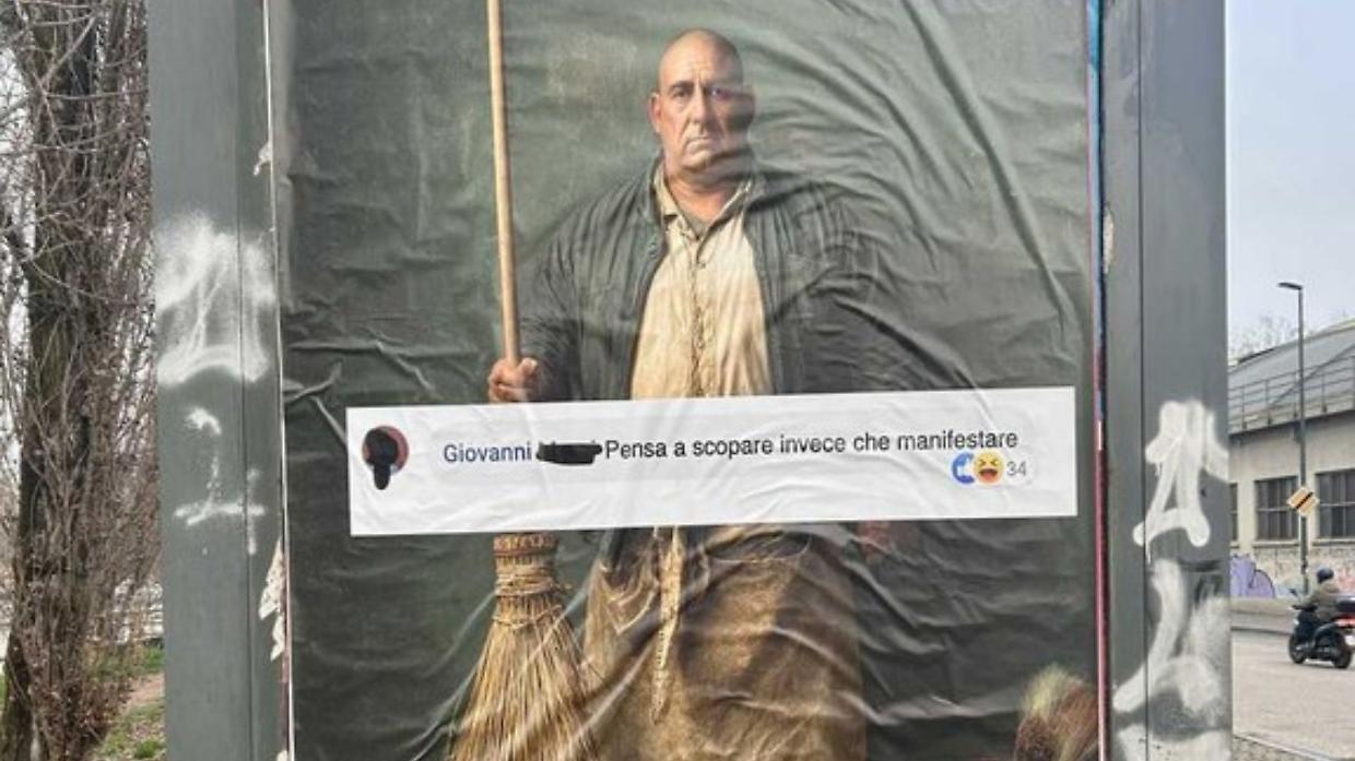 "Pensa a scopare": Andrea Villa trasforma gli insulti sessisti in manifesti per l'8 Marzo