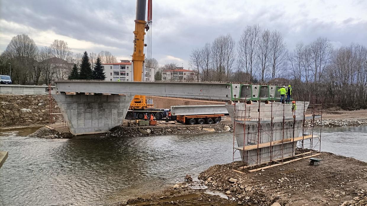 Venaria Reale, al via il varo delle travi del nuovo ponte sul Ceronda