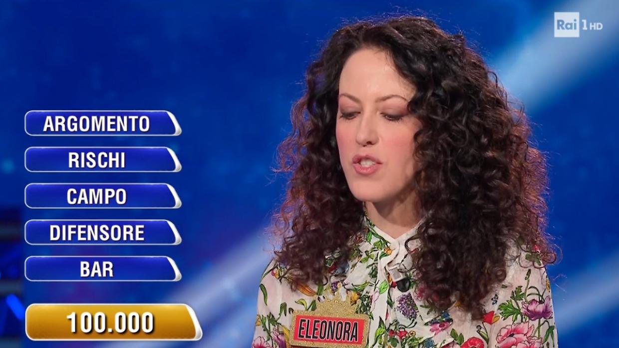 Eleonora sfiora ancora i 100mila euro, ma La Ghigliottina le gioca un brutto scherzo