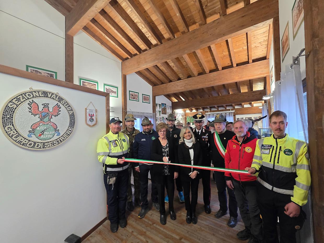 Al Sestriere taglio del nastro per la nuova Casa degli Alpini