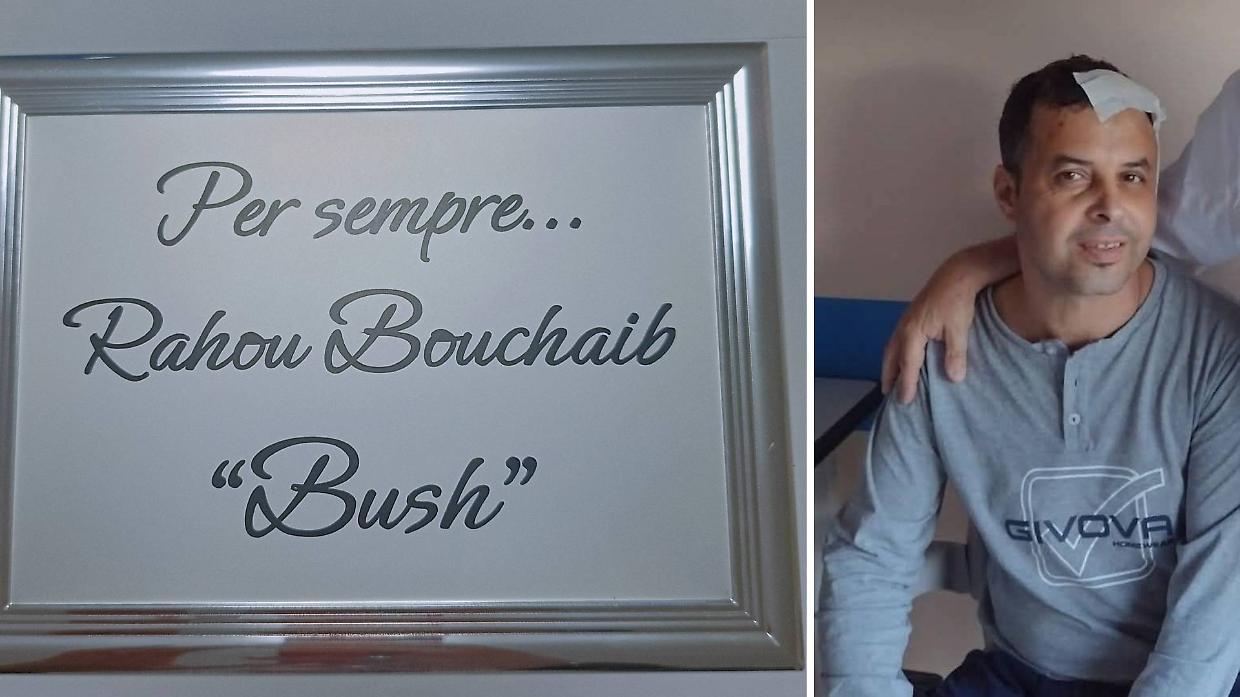 La targa per l'ambulante Bush