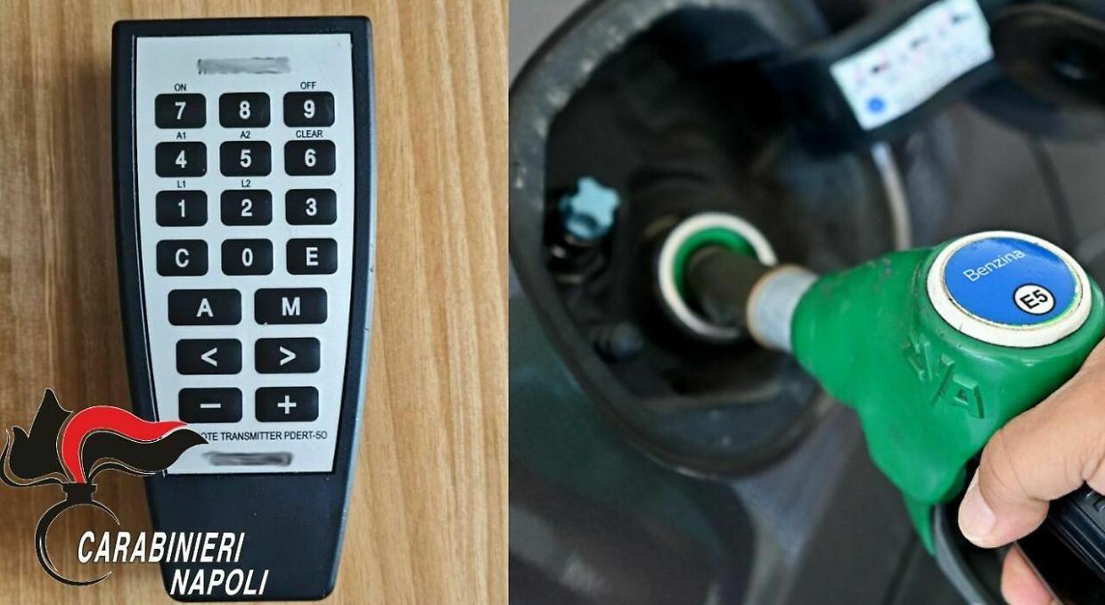 Furto di carburante con un telecomando: scoperto sistema per fare rifornimento gratis a Giugliano