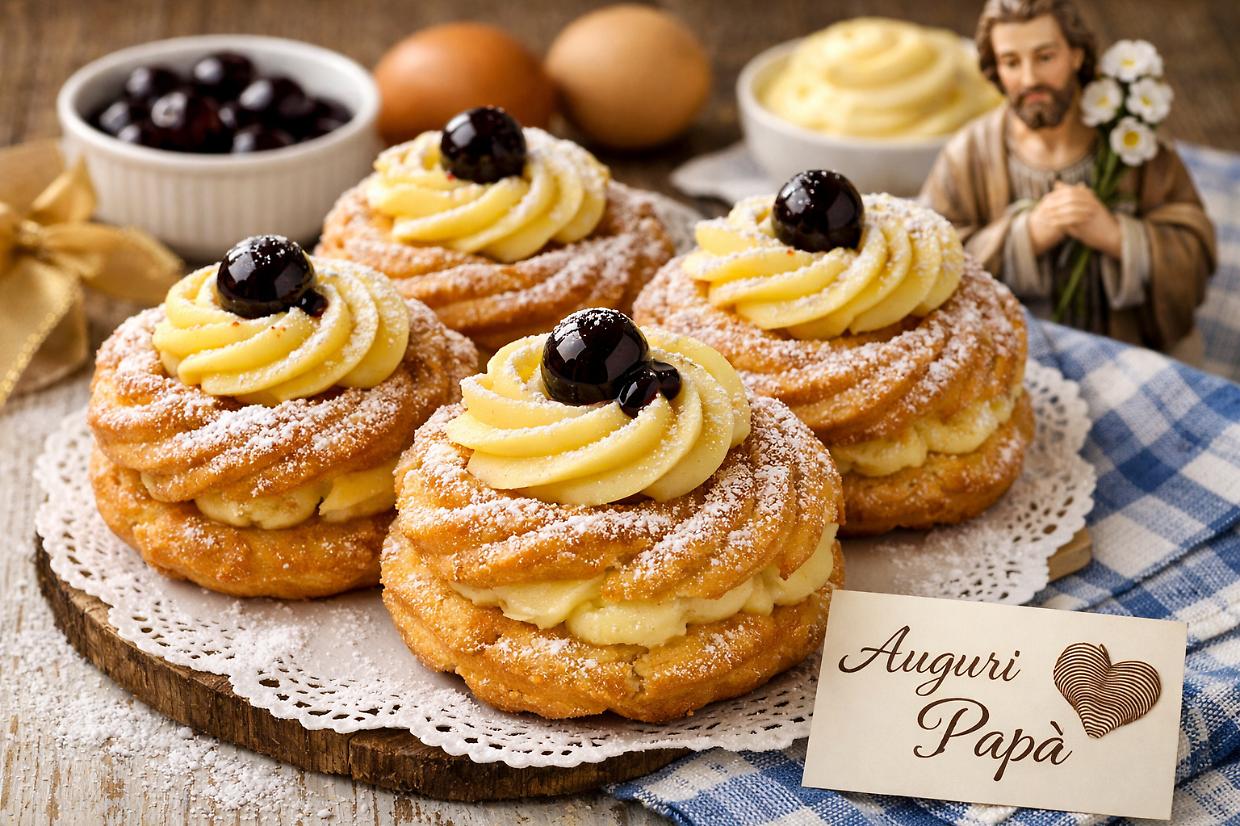 Zeppole di San Giuseppe: il dolce simbolo della festa del pap&agrave;