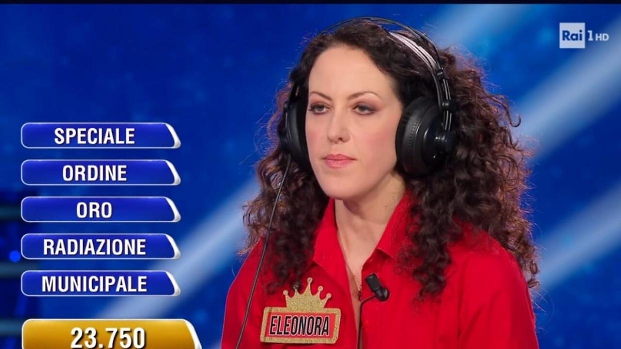 Eleonora fa nove, la campionessa torinese perde la Ghigliottina, stavolta da 90mila euro