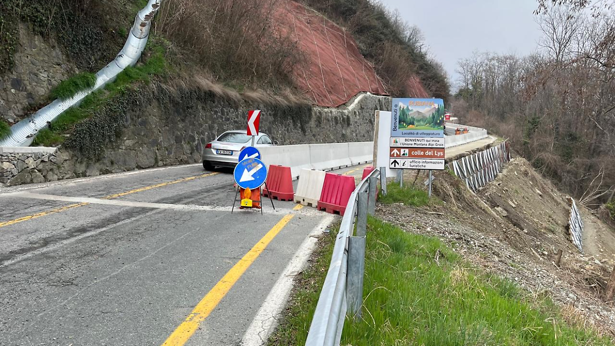Cantiere Colle del Lys, tre giorni di chiusura per la Provinciale 197