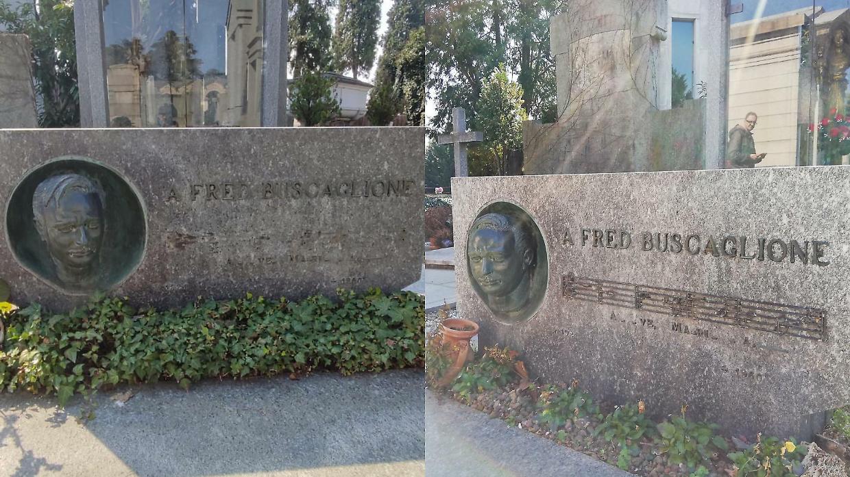 Rubate le note dell'Ave Maria di Schubert sulla lapida di Fred Buscaglione