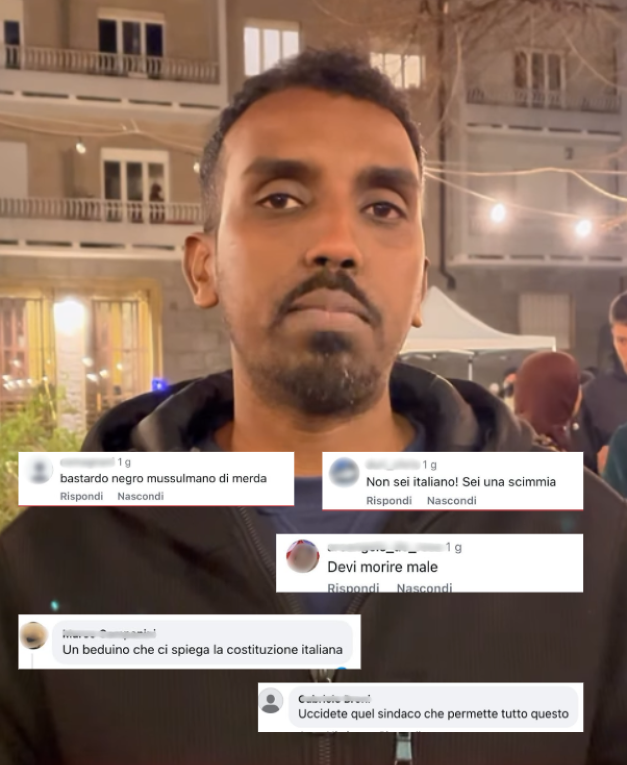 Torino, consigliere insultato sui social: "Mer*a di neg*o"