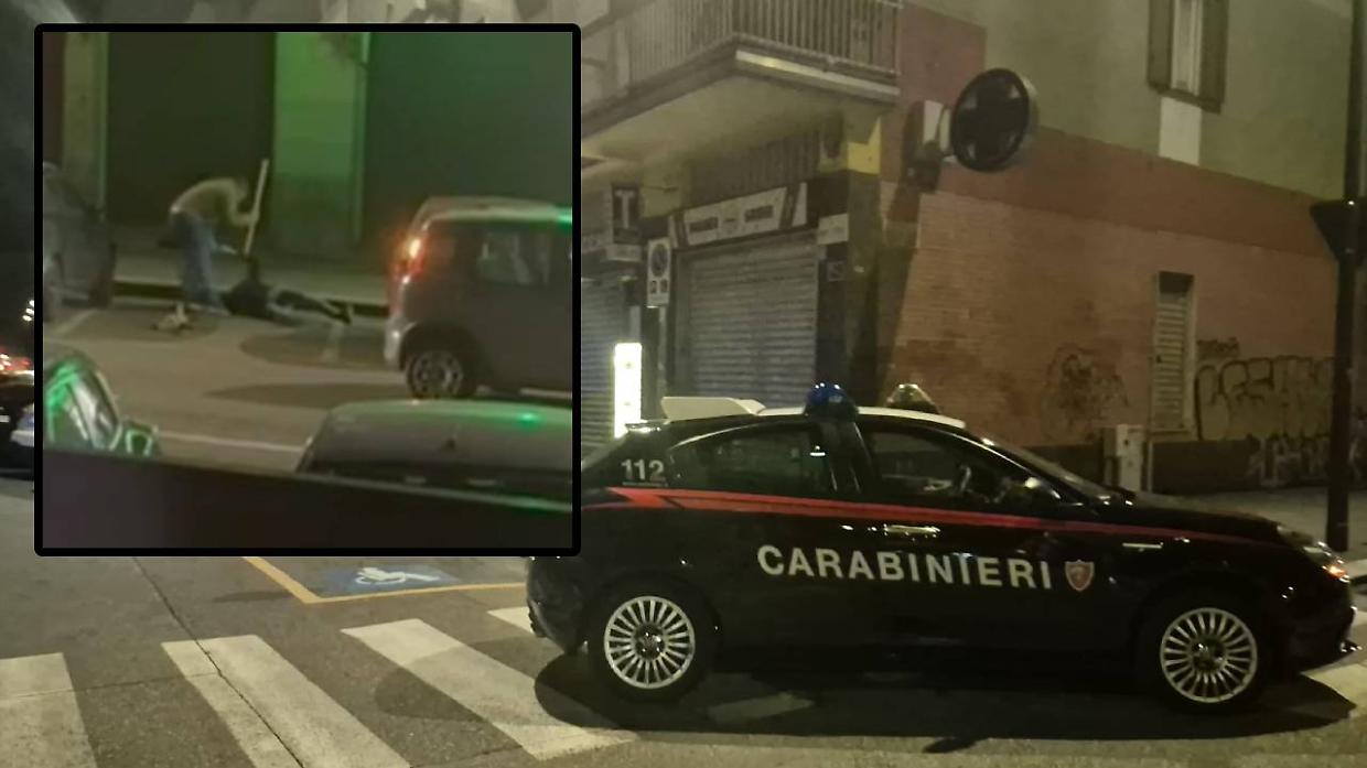 La rissa davanti al minimarket