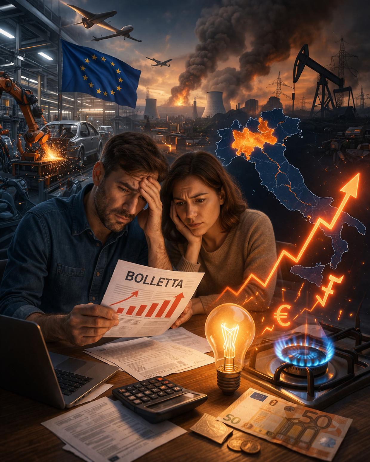 Energia cara, l&rsquo;Italia paga 15,2 miliardi: il Piemonte tra i pi&ugrave; esposti