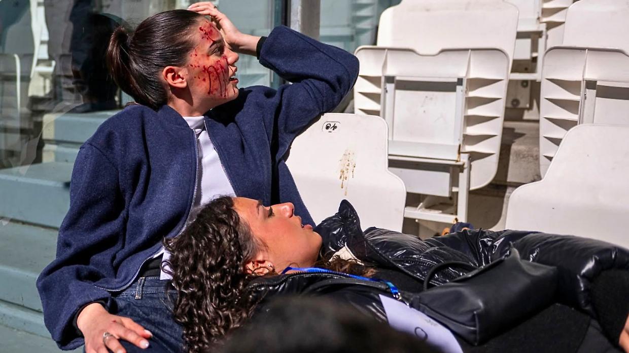 Allo Stadium come in piazza San Carlo ma la tragedia &egrave; solo simulata