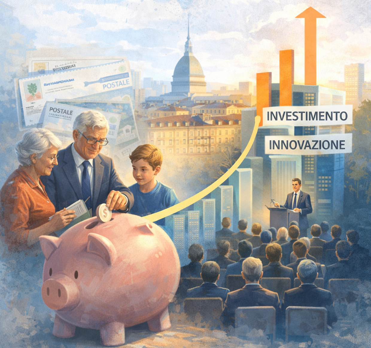 Piemonte, il 6,6% dei depositi bancari d&rsquo;Italia: il risparmio che guarda lontano