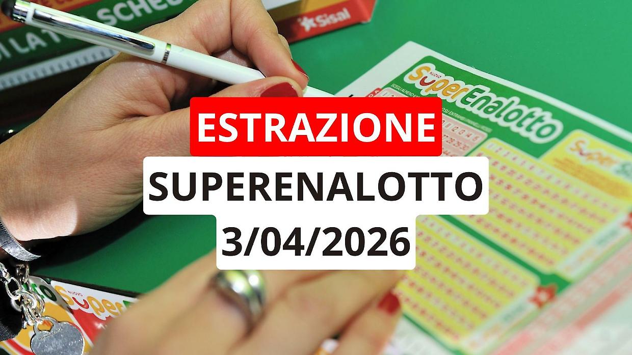 Estrazione Superenalotto:  ecco i numeri vincenti di venerd&igrave; 3 aprile