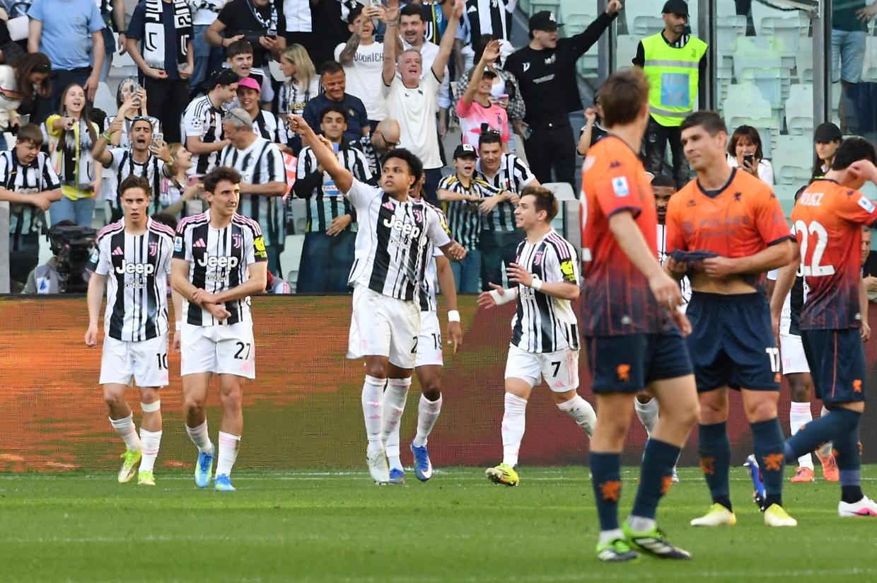 L'esultanza di McKennie in Juventus-Genoa 2-0