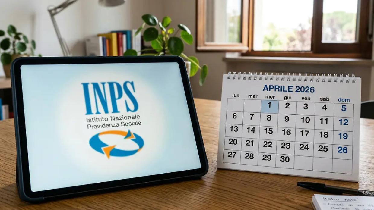 Aprile 2026, pagamenti INPS: tutte le date di pensioni, sussidi e assegni