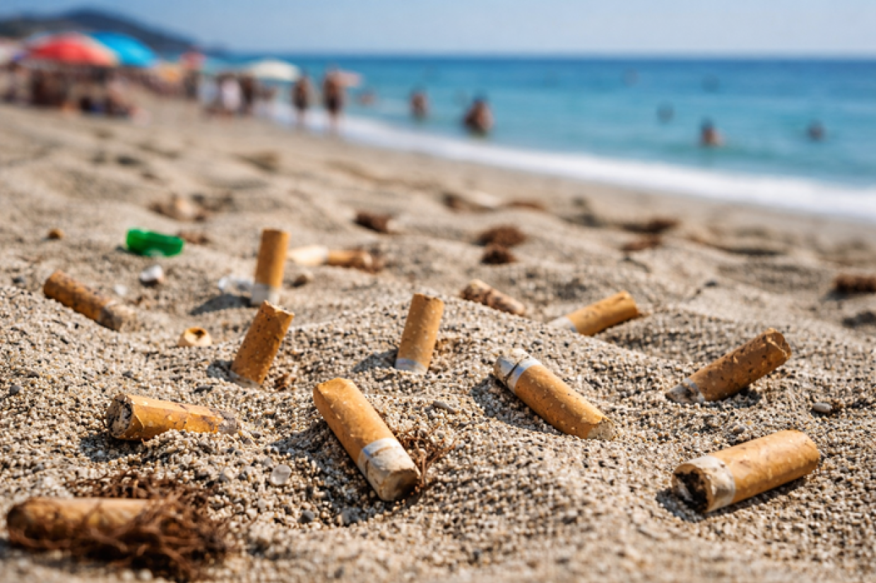 Spiagge sotto assedio: 785 rifiuti e 77 mozziconi ogni 100 metri