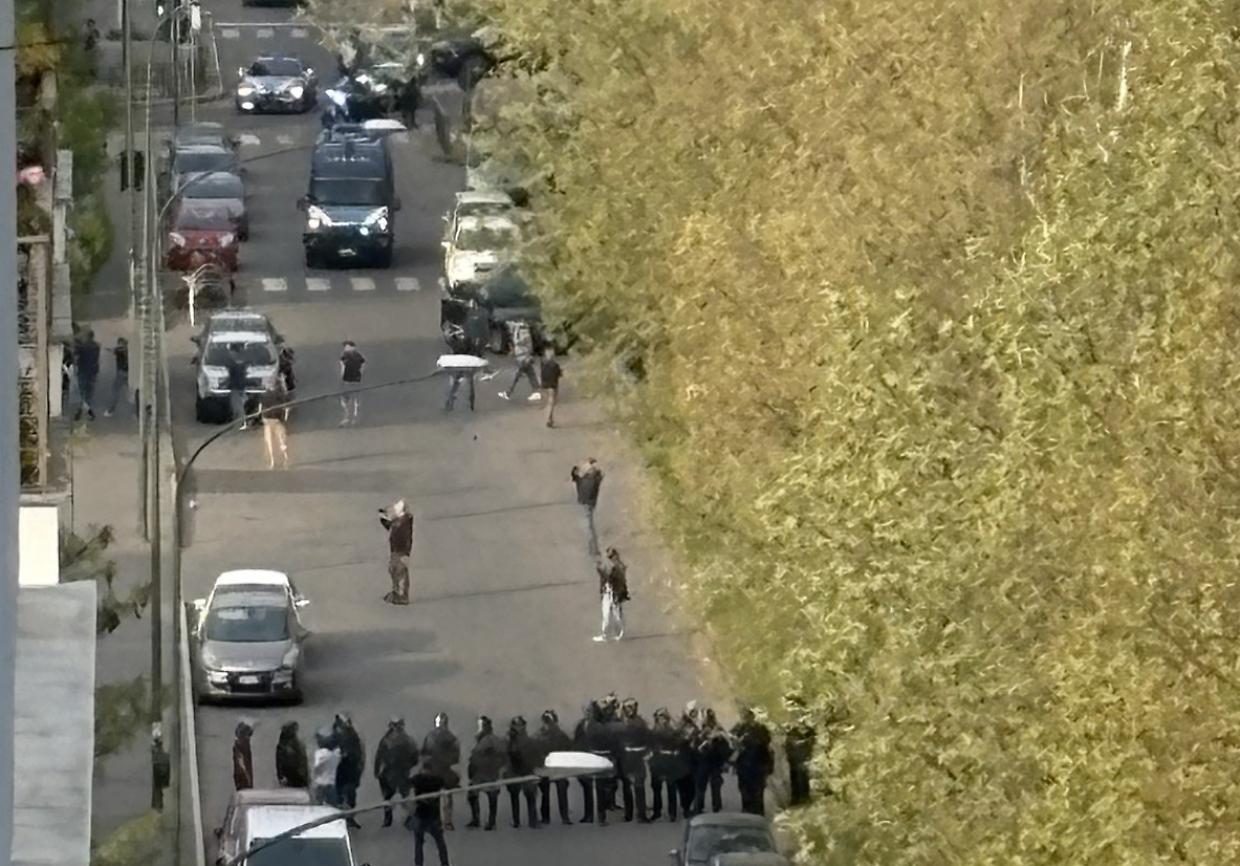 Gli scontri tra ultras in corso Unione Sovietica