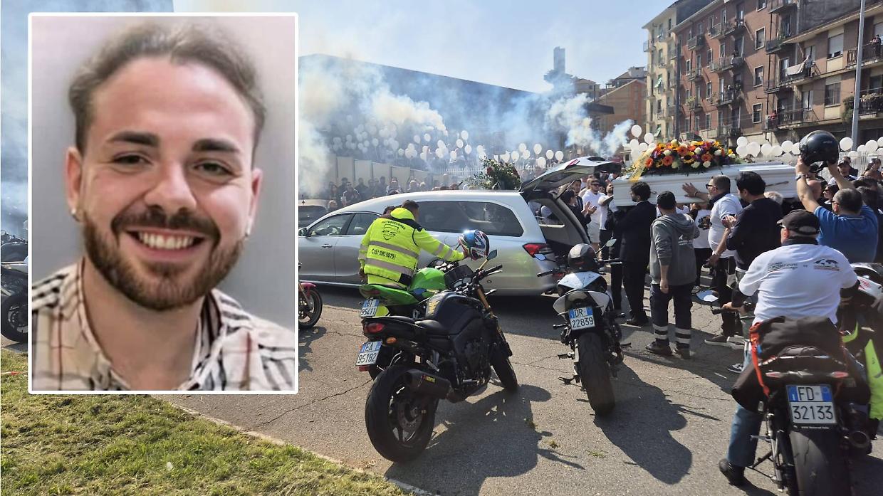 Sgasate e fuochi d'artificio. I biker salutano "Kekko", morto in via Sansovino