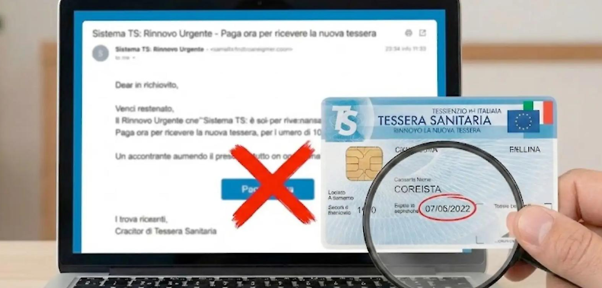 Falsi rinnovi della Tessera sanitaria via email: l&rsquo;allarme del Ministero della Salute contro la nuova ondata di phishing