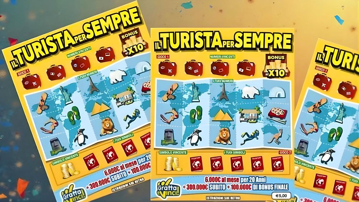 Non sar&agrave; un "Turista per sempre" ma con il Gratta & Vinci si porta a casa 50mila euro