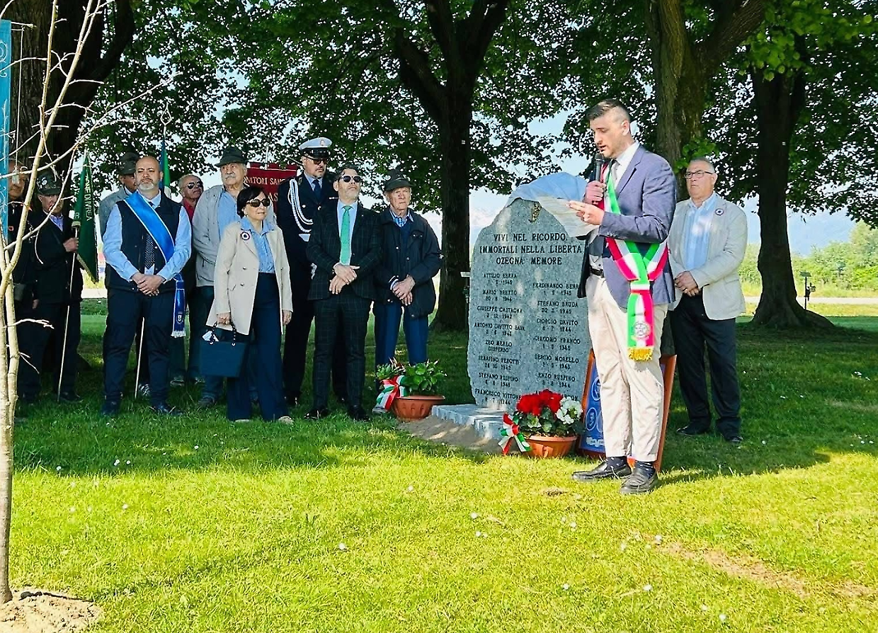 Ozegna, il 25 Aprile diventa digitale: un cippo con QR code per dare voce ai caduti