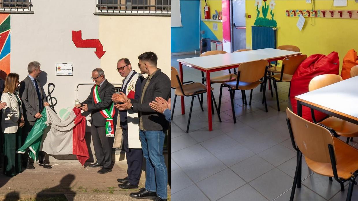 Bruino inaugura una nuova aula studio: un presidio contro isolamento e dispersione scolastica